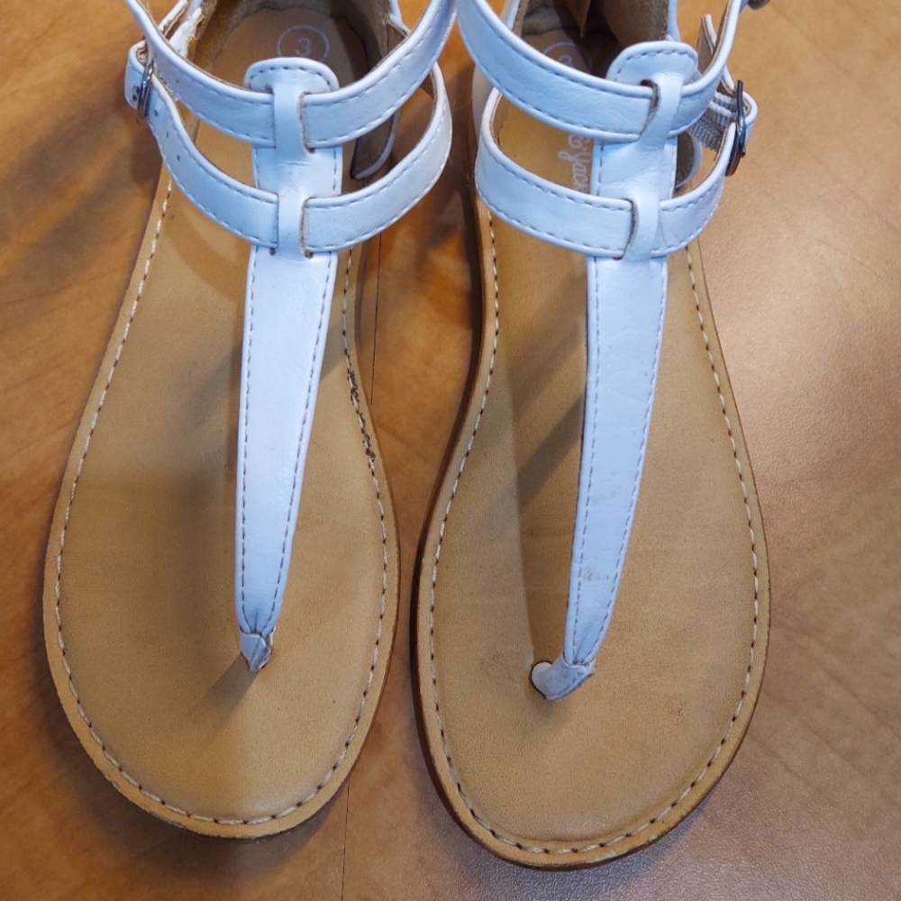 Cat and Jack White Sandals, Size 3